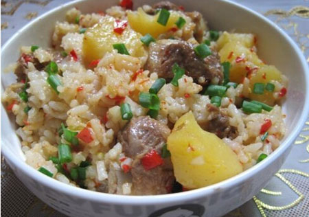 土豆排骨焖饭羊肉海搭配参与食谱图片