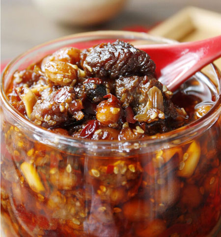 黄豆牛肉酱的做法