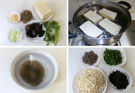 豆腐粉条素包子的做法